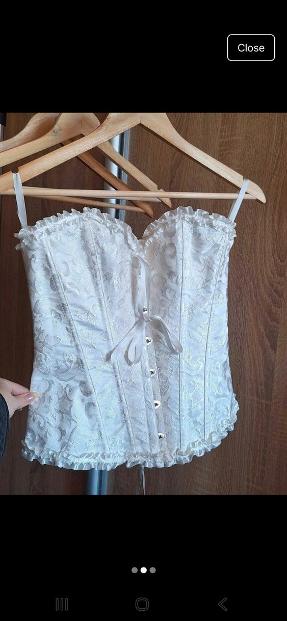 beyaz korse bustiyer pinterest stil - Görsel 5