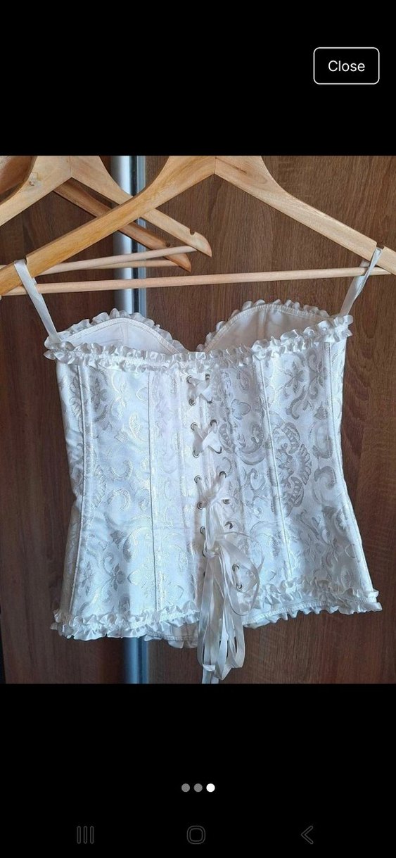 beyaz korse bustiyer pinterest stil - Görsel 3