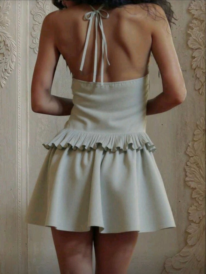 shein yesil elbise - Görsel 2