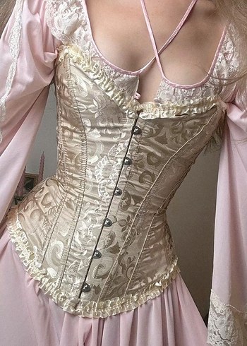 krem korse bustiyer pinterest stil - Görsel 4