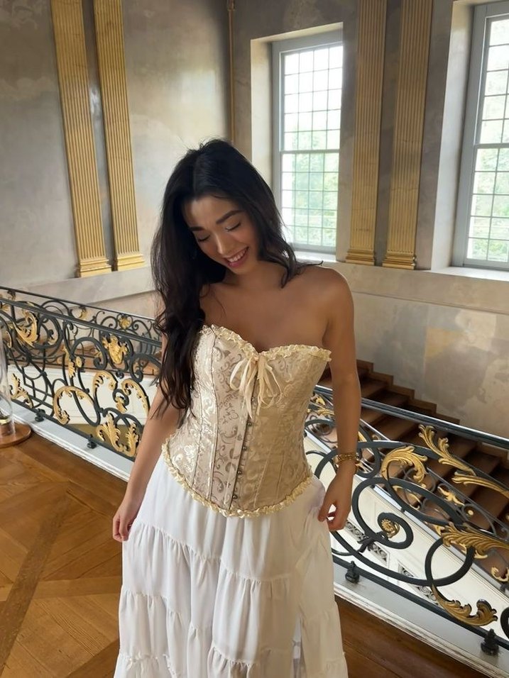 krem korse bustiyer pinterest stil - Görsel 3