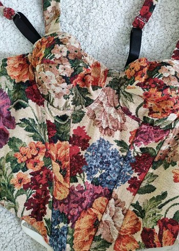 vintage stil korse bustiyer - Görsel 8