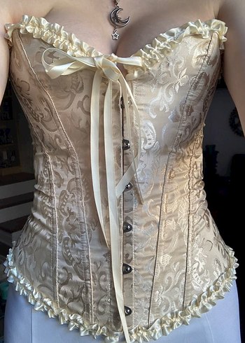 krem korse bustiyer pinterest stil - Görsel 5