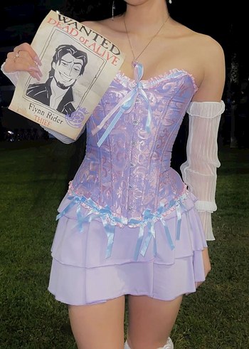 lila korse bustiyer - Görsel 4