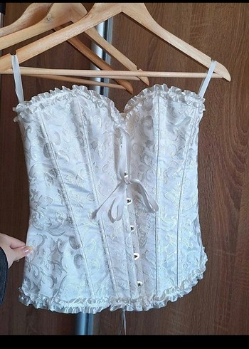 beyaz korse bustiyer - Görsel 7
