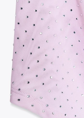 zara taşlı bluz - Görsel 9