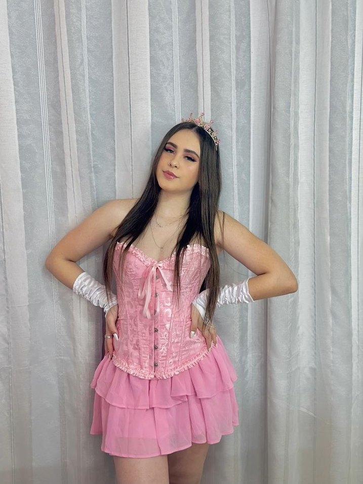 pembe korse bustiyer pinterest stil - Görsel 3