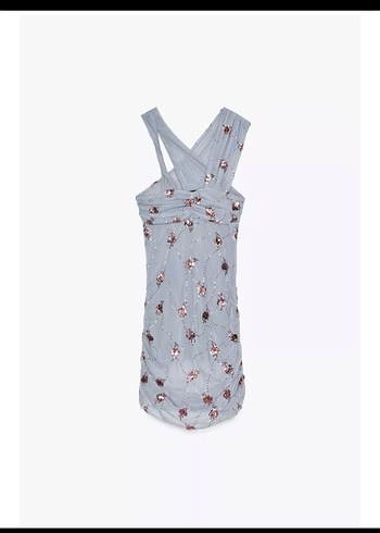 zara tul payetli elbise - Görsel 5