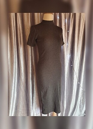 Pull and Bear Gri pull and bear elbise