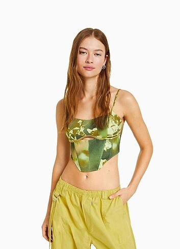 m Beden Bershka saten bustiyer