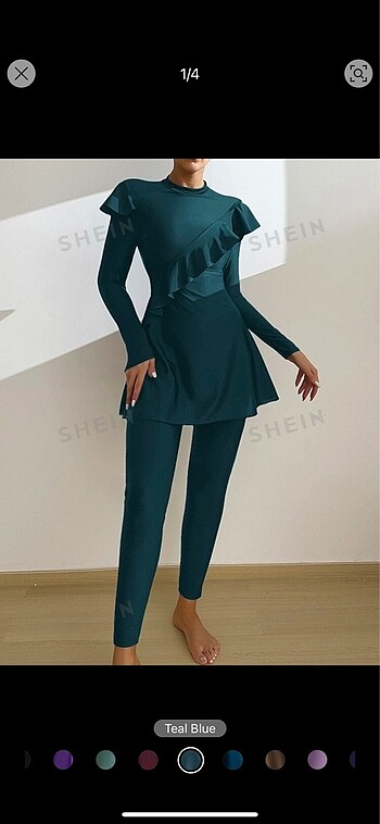 Shein Yesil tesettur mayo takimi