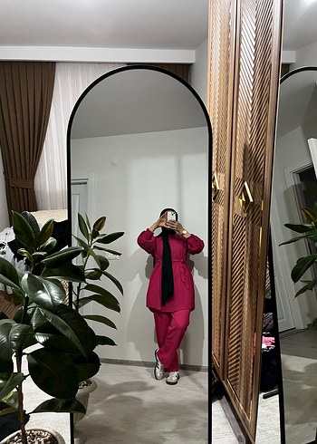 Uzun Kesim Pembe Kadın Takım - Görsel 10