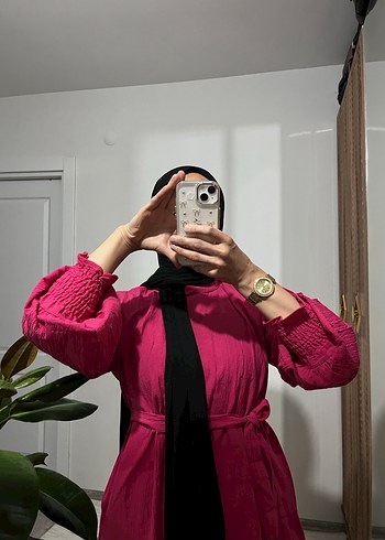 Uzun Kesim Pembe Kadın Takım - Görsel 7