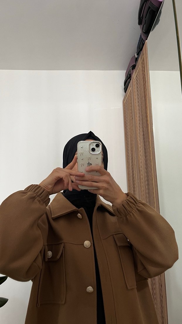 Kadın Camel Süet Midi Trençkot - Görsel 2