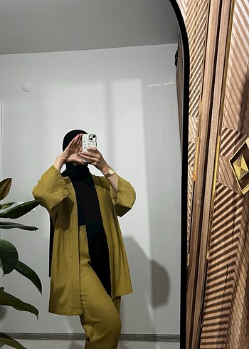 Salaş Kesim Uzun Haki Kadın Takım - Görsel 5