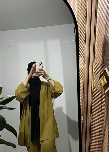 Salaş Kesim Uzun Haki Kadın Takım - Görsel 4