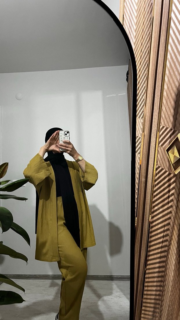 Salaş Kesim Uzun Haki Kadın Takım - Görsel 5