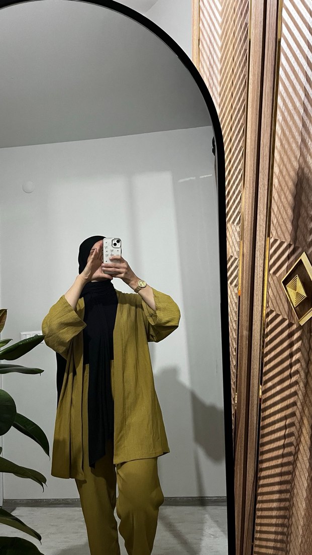 Salaş Kesim Uzun Haki Kadın Takım - Görsel 4