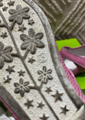 Pembe Nakışlı Kız Babet Ayakkabı - Görsel 3