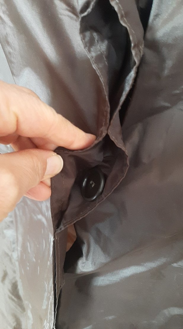 Düğmeli Kahverengi Midi Kadın Yağmurluk - Görsel 3