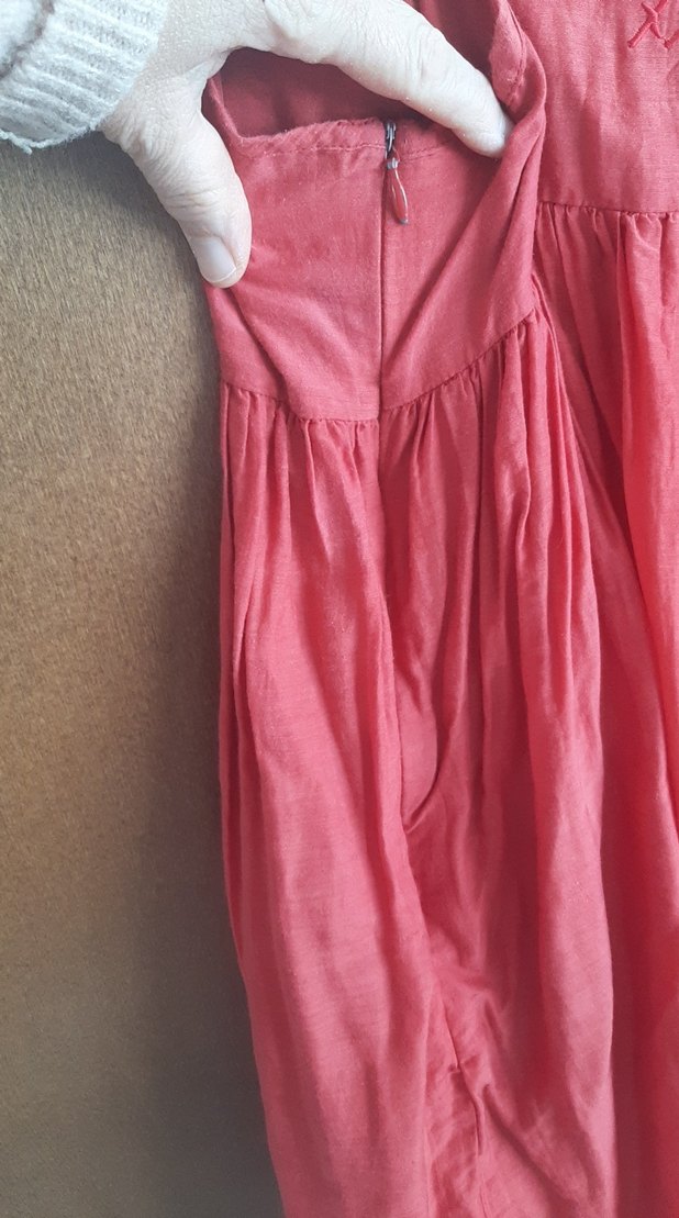 Kırmızı  Salaş kısa elbise - Görsel 3