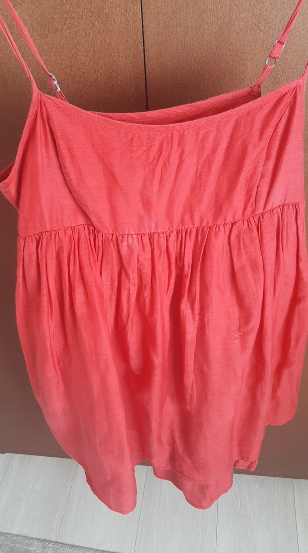 Kırmızı  Salaş kısa elbise - Görsel 4