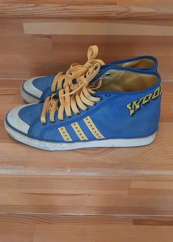 Renkli Mavi Basketbol Ayakkabısı Velcro - Görsel 3