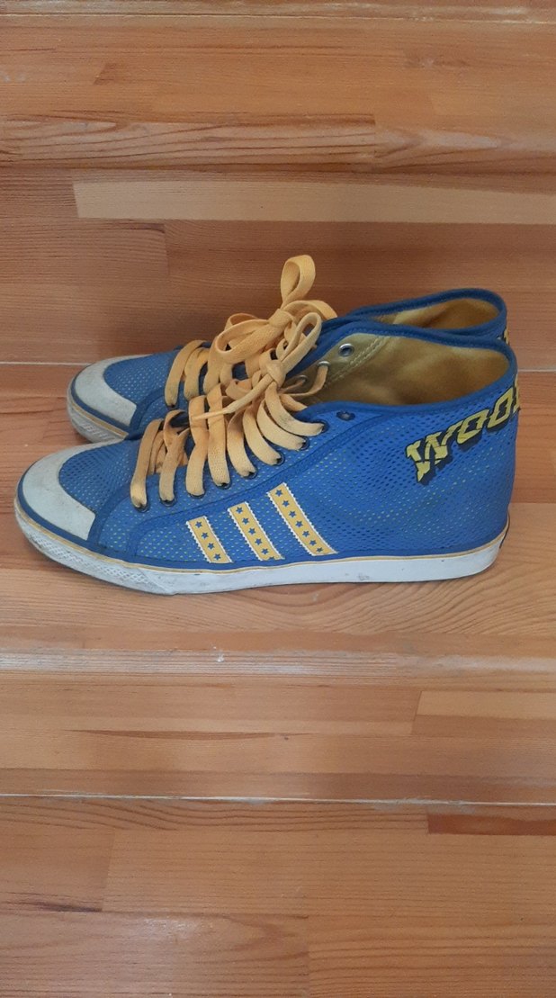 Renkli Mavi Basketbol Ayakkabısı Velcro - Görsel 3