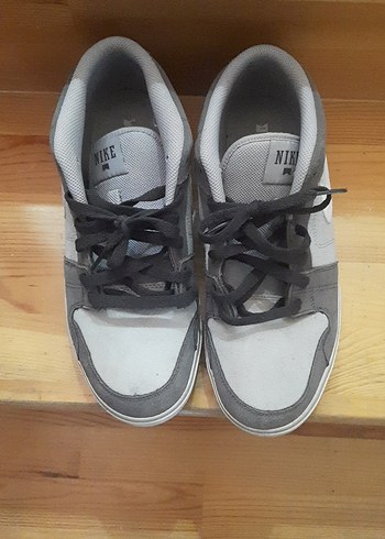 Gri Erkek Spor Ayakkabı Siyah Bağcıklı - Görsel 3