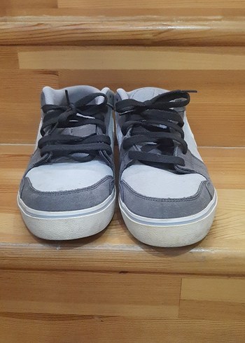 Gri Erkek Spor Ayakkabı Siyah Bağcıklı - Görsel 2