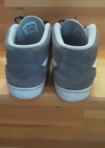 Gri Erkek Spor Ayakkabı Siyah Bağcıklı - Görsel 4