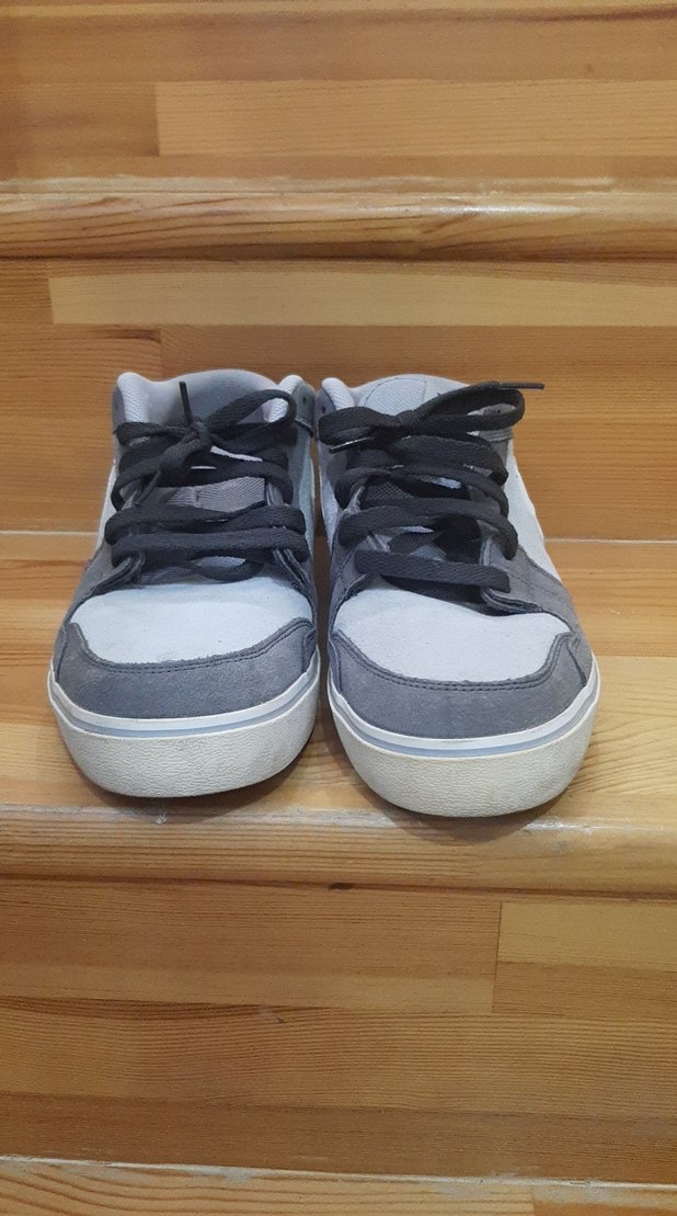 Gri Erkek Spor Ayakkabı Siyah Bağcıklı - Görsel 2