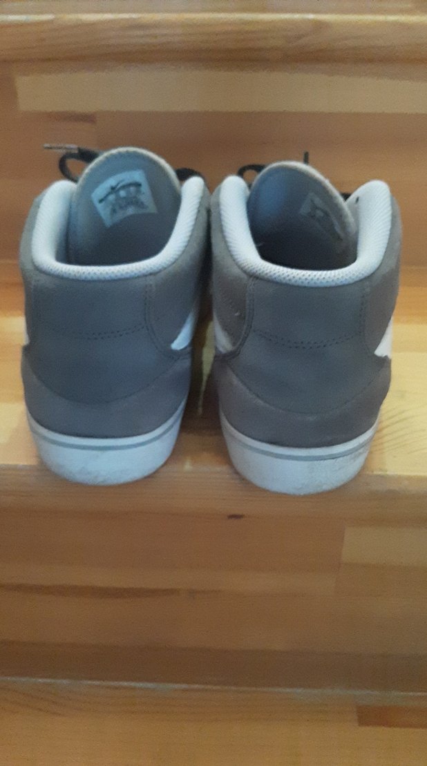 Gri Erkek Spor Ayakkabı Siyah Bağcıklı - Görsel 4