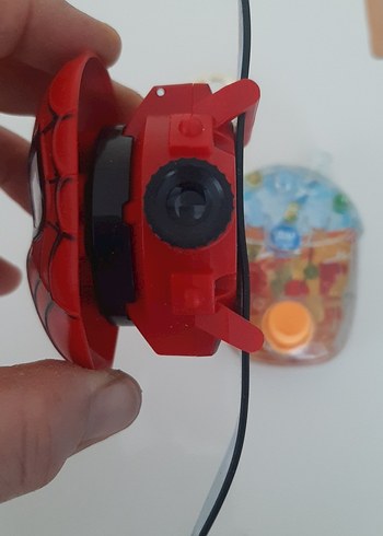 Renkli Örümcek Adam Temalı Plastik Bileklik ve Su Oyunu - Görsel 2