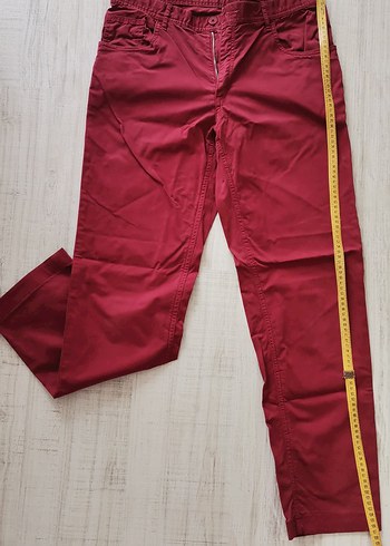 44 Beden bordo Renk D'S Casual Bordo Erkek Kot Pantolon
