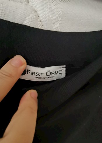 First Step First Örme Uzun Siyah Drapeli Kadın Etek