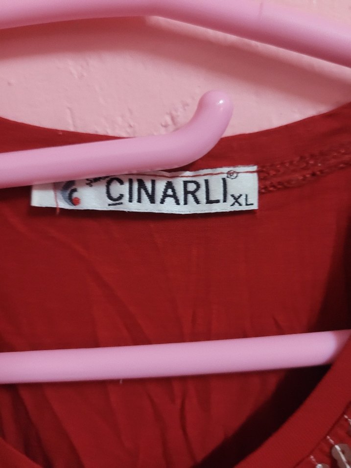 Kısa Kollu Kırmızı bluz - Görsel 3