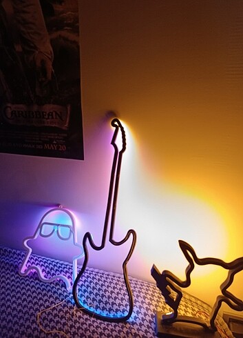  Beden Neon lamba gitar.hayalet.pikachu modelleri 