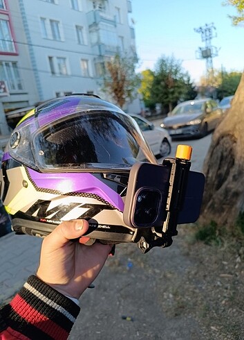 Ürün set halindedir kask gopro aparatları - Görsel 3
