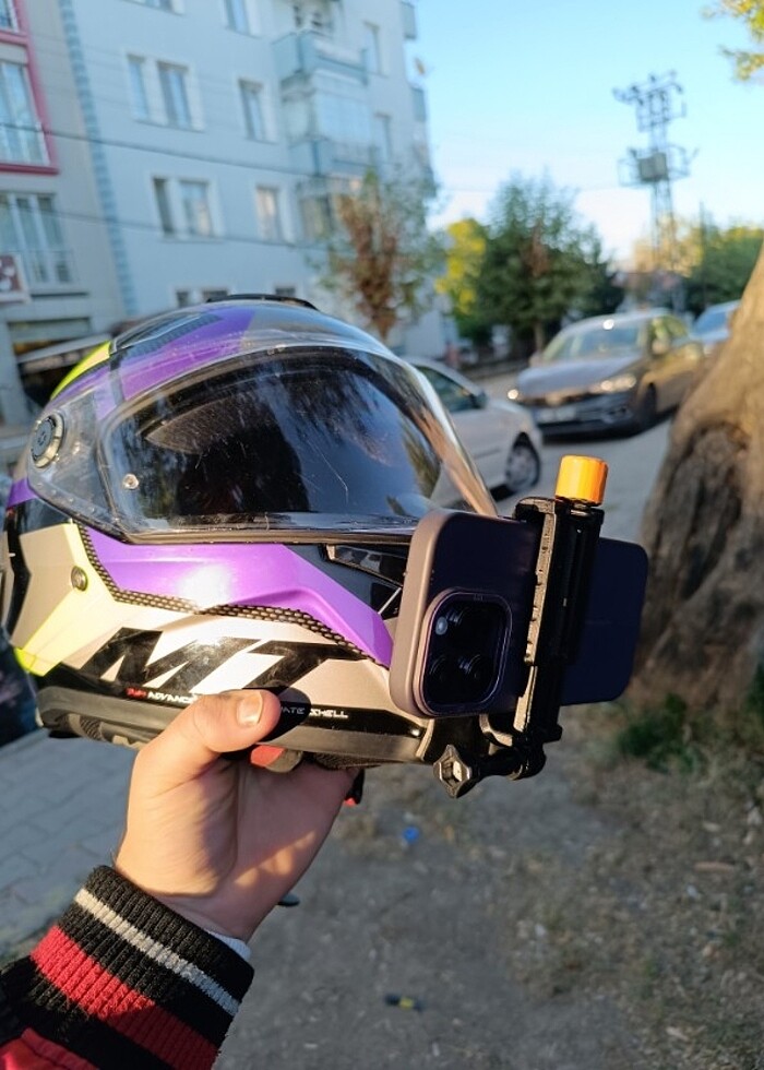 Ürün set halindedir kask gopro aparatları - Görsel 3