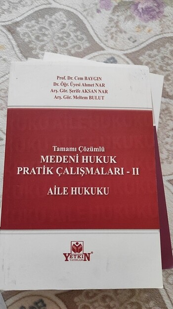 Medeni hukuk aile hukuku pratik çalışmaları 