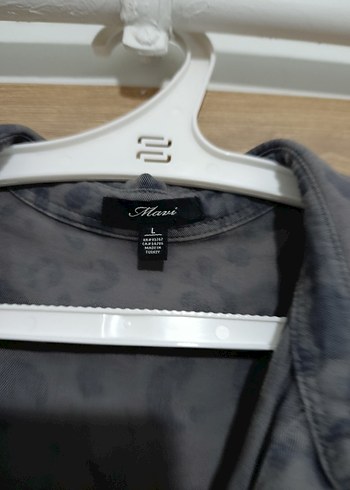 Gri Düğmeli Uzun Kollu Gömlek - Görsel 3