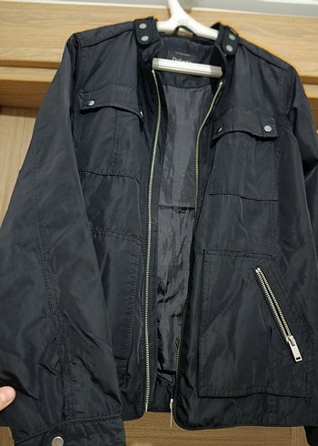 Siyah Fermuarlı Sokak Stili Kadın Ceket - Görsel 3