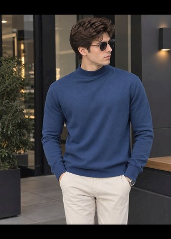 Lacoste Yarim Balikci Yaka Triko Kazak