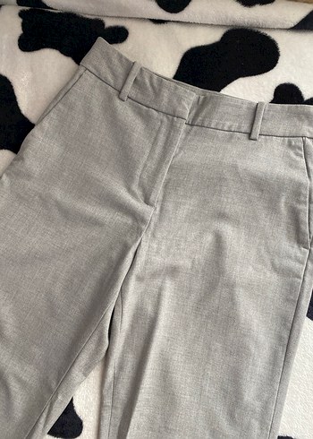 Kadın Gri Kumaş Pantolon - Görsel 4