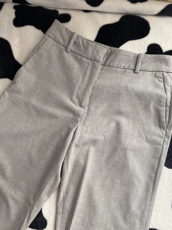 Kadın Gri Kumaş Pantolon - Görsel 4
