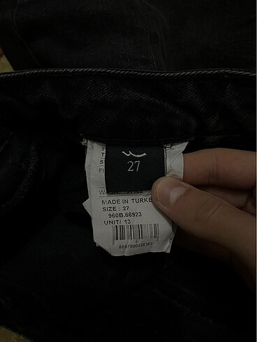 27 Beden siyah Renk Ltb kot pantolon