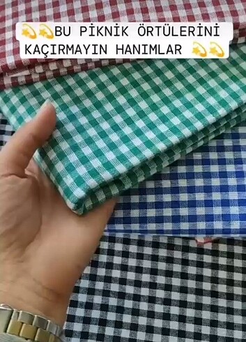 Yeni piknik örtüsü
