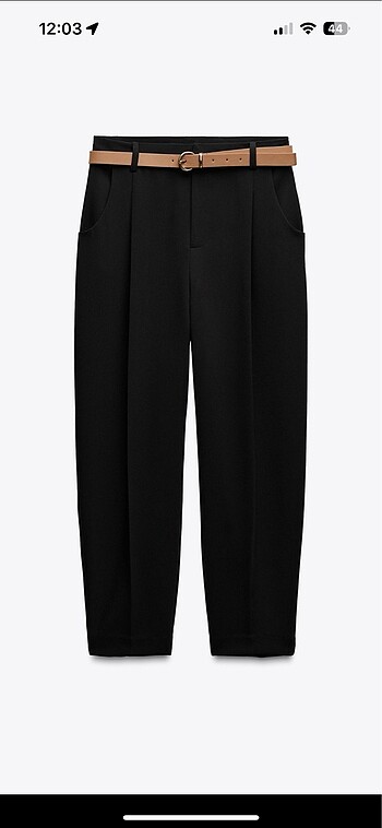 Kemerli Pensli Pantalon