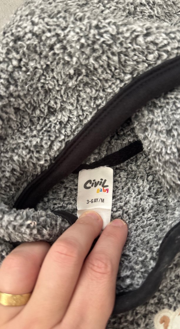 Gri Örgü Erkek Bebek Tulumu - Görsel 3